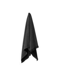 AURA WAFFLE HAND TOWEL | BLACK STRIPE