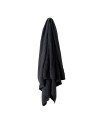 AURA CHECK KNITTED THROW | CHARCOAL MARLE