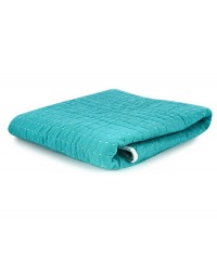 SCOUT TURQUOISE STITCHED QUILT | COT SIZE