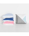 SCOUT TRIANGLE CUSHION COVER in PINK/SKY