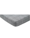 SCOUT COT FITTED SHEET | GREY CROSS HATCH