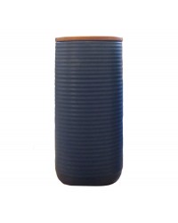 RIBBED CANISTER | NAVY