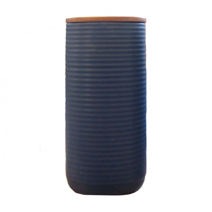 RIBBED CANISTER | NAVY