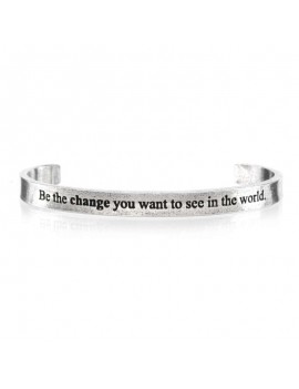 QUOTABLE CUFF | BE THE CHANGE YOU WANT TO SEE IN THE WORLD