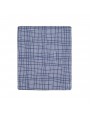 SCOUT COT FITTED SHEET | NAVY CROSS HATCH